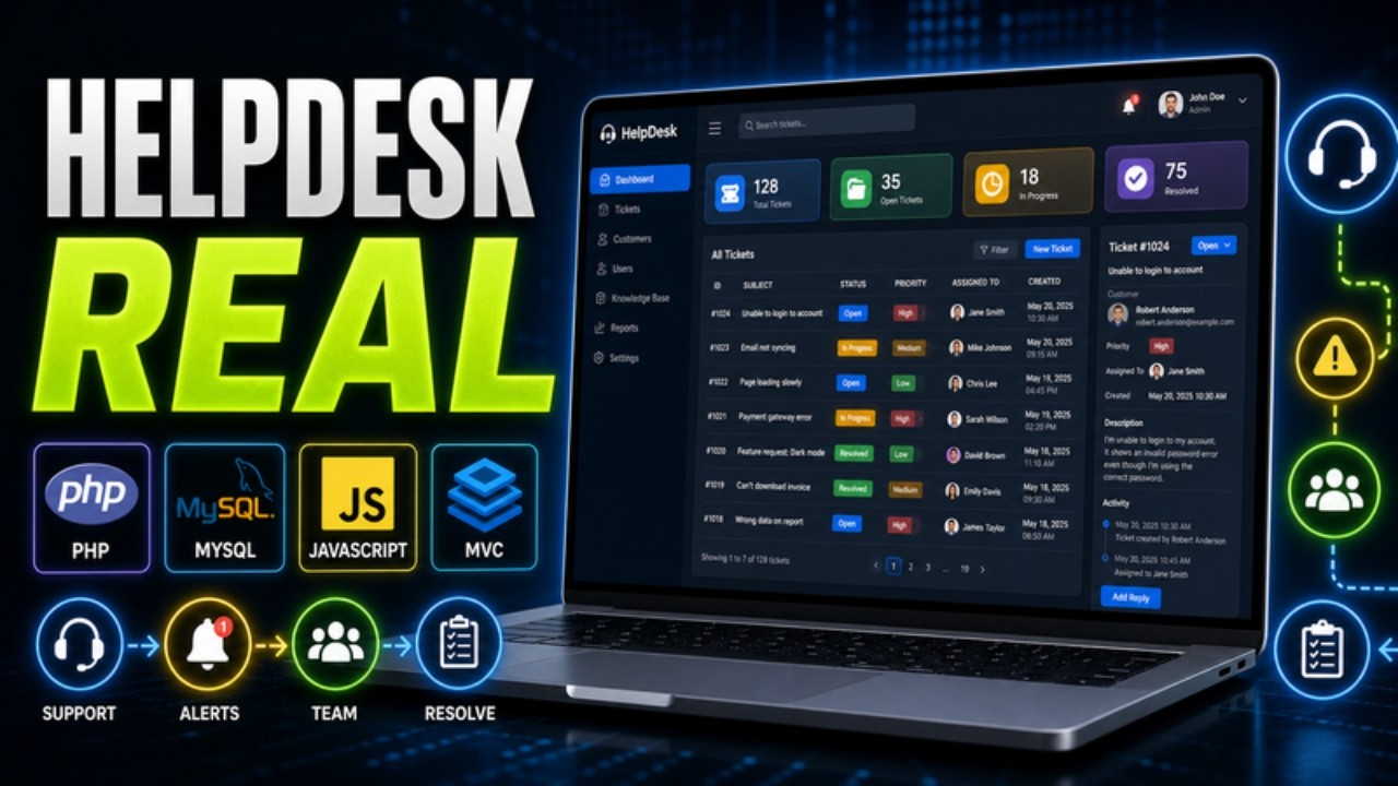 Crea un Sistema HelpDesk con PHP, MySQL y JavaScript en MVC