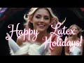 0154 Happy Latex Holiday PVC Elf Cosplay Women Models Ride Unicorns Dance Haul Christmas New Year