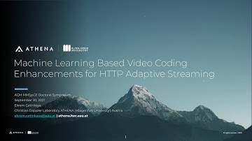 Machine Learning Based Video Coding Enhancements for HTTP Adaptive Streaming