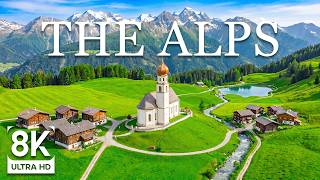The Alps 8K | Alpine Majesty – Snow Peaks, Crystal Lakes & Storybook Mountain Villages
