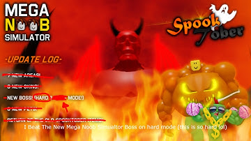 Death (Hard Mode) Beaten In Mega Noob Simulator In Only 1:23 Mins!