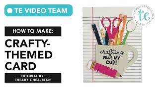 How to Create a Card for Someone Crafty | Crafty Tools of the Trade Tutorial | @cloudycoraldesigns