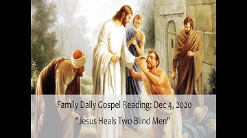 Advent Season December 4 2020 GOSPEL READING by Min Jeon Sie(guest readers)