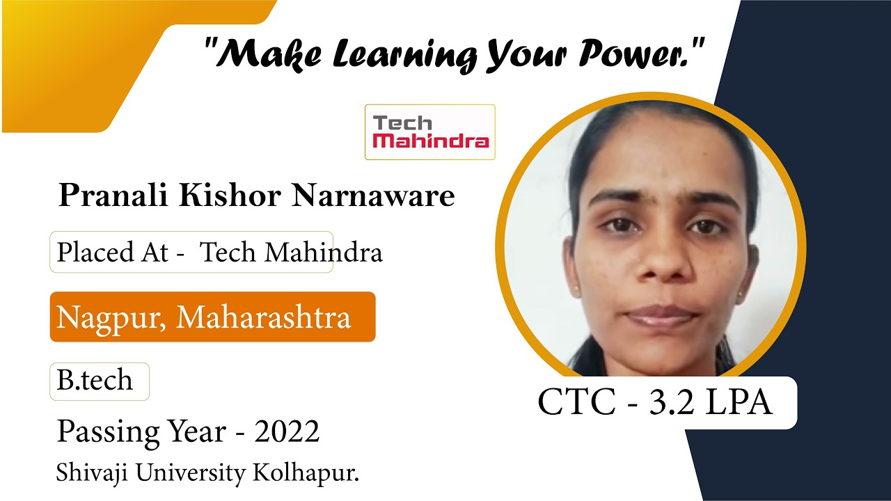 Freshers placed in Tech Mahindra and HCL through Evision Technoserve in Nagpur