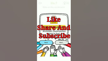 Brain Out Beat Them All Level 7 step on the cockroach