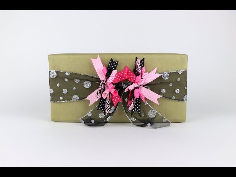 Beautiful Hair Bow Gift Wrap Idea