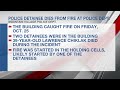 Man in police custody dies during fire