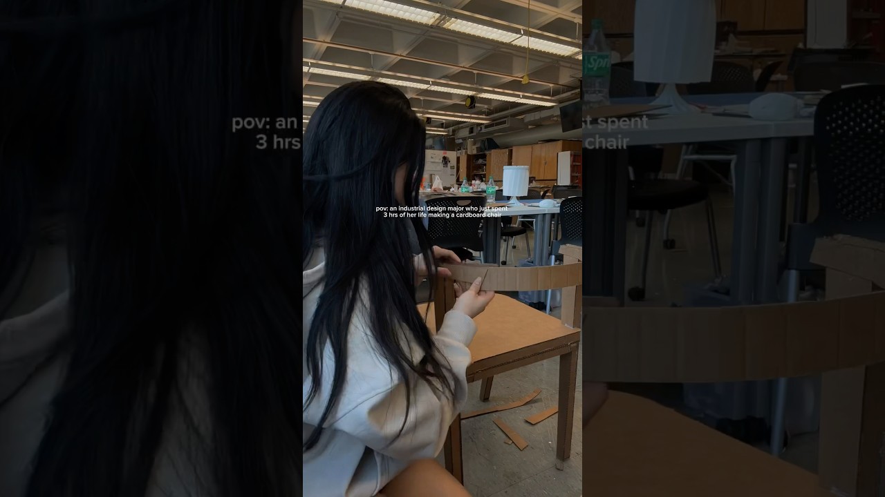 making a cardboard chair prototype 🪑📦 