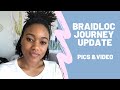 DIY Braid locs Journey Update: 4C hair growth after 1 year & 6 months!