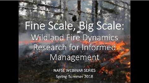 Audio Only Webinar: Wildland Fire Dynamics Research: Project Overview