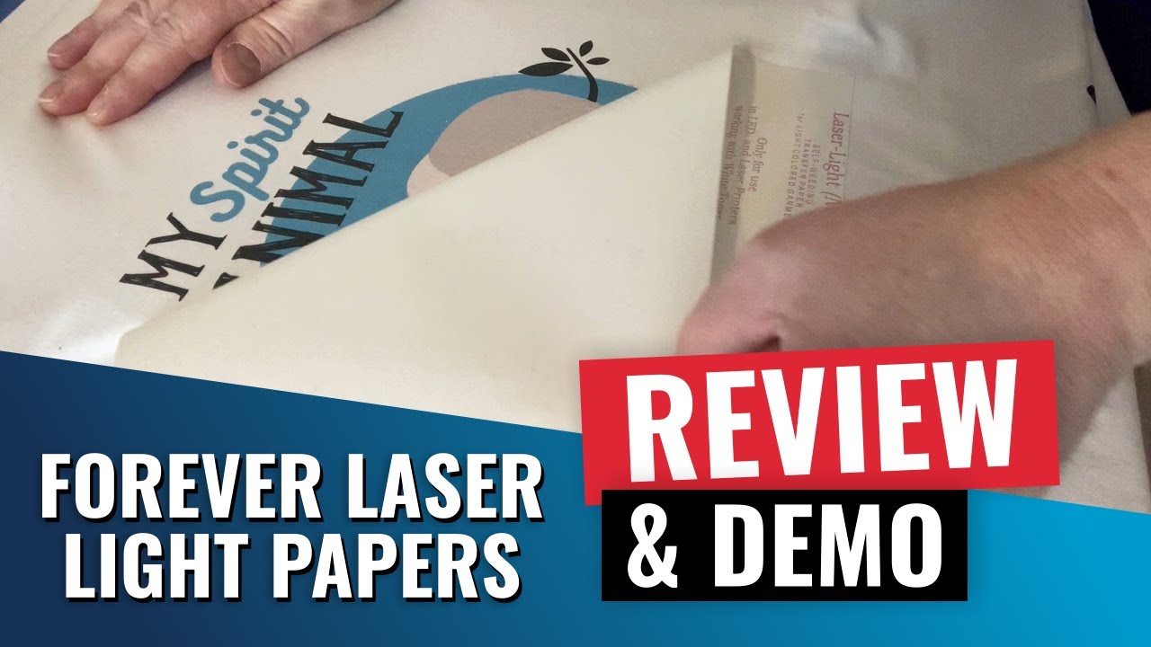 Forever Laser Light paper review and demo / white toner printer - YouTube