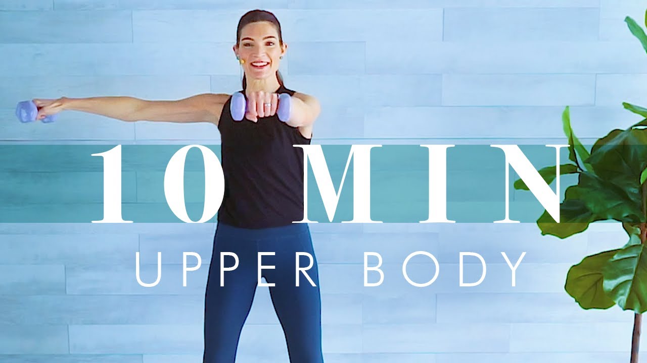 10 minute Arm & Upper Body Strength Workout with Weights - YouTube