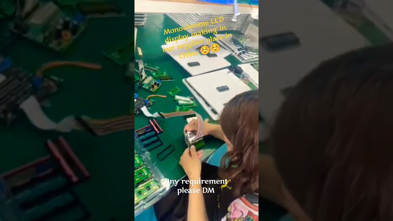 Monochrome LCD display making 