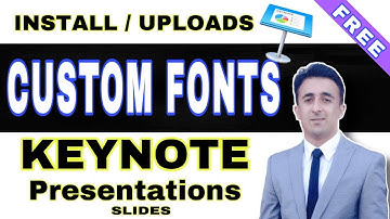 Keynote Custom Fonts Tutorial: How to install and upload Custom Fonts on Keynote Slides! [2020]