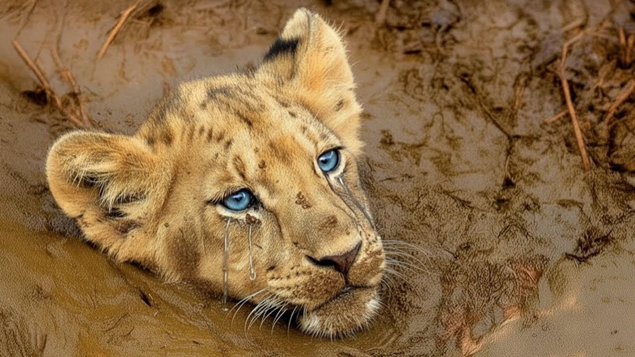 Маленький Львёнок Упал В Бурную Реку. Вы Не Поверите, Кто Пришёл К Нему На Помощь!