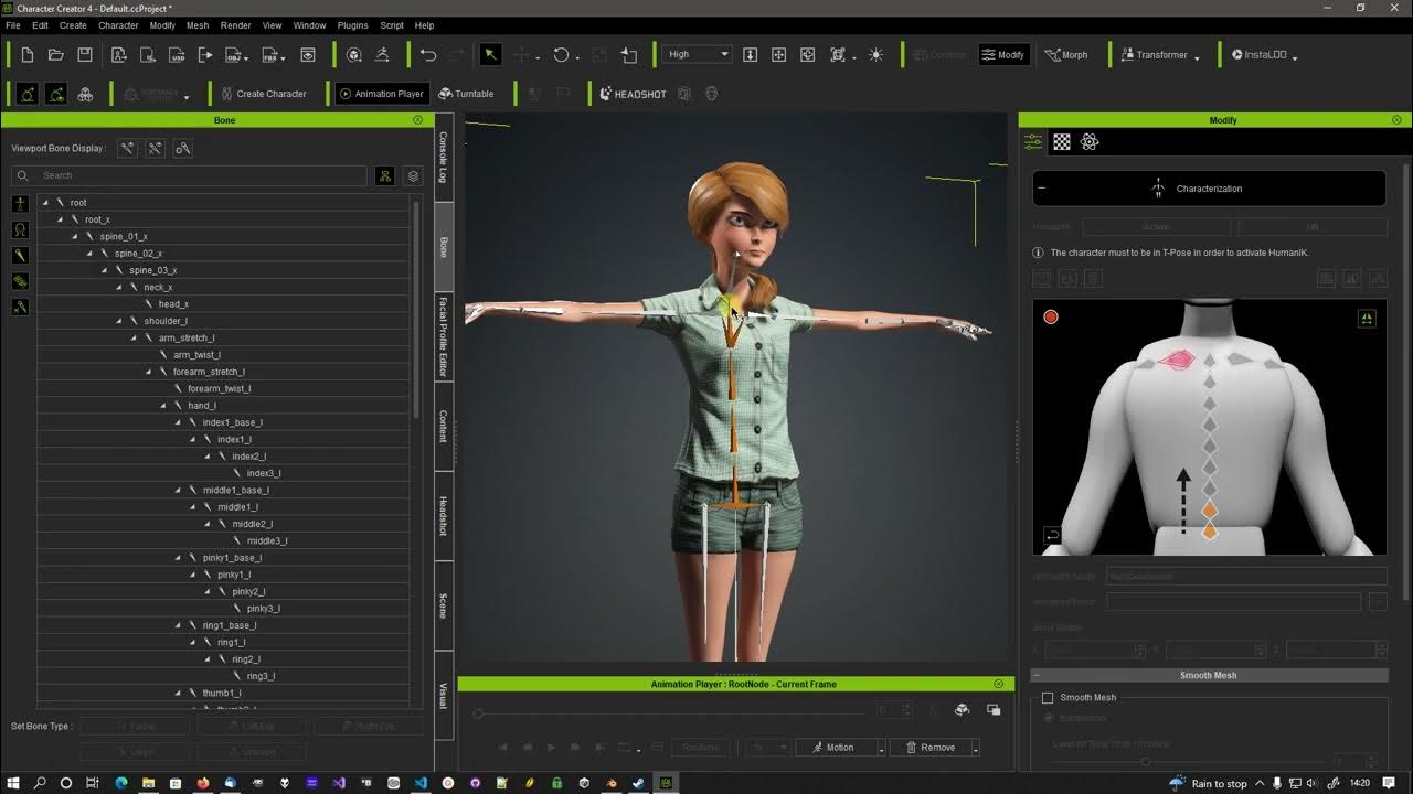 Character import. Auto - Rig Pro. Ik-FK.