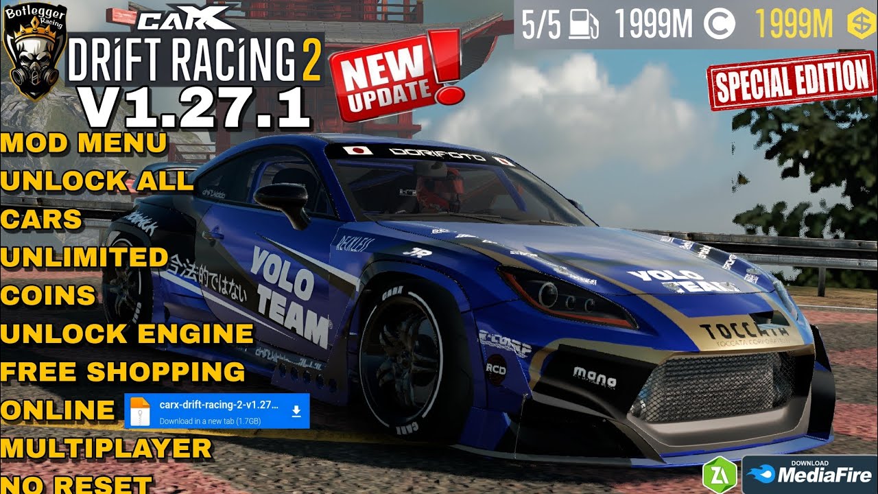 CarX Drift Racing 2 Mod Menu V1.27.1 No Reset Unlock All Free Shopping  Gameplay 