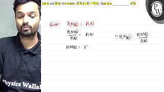 Let \( \mathrm{A} \) and \( \mathrm{B} \) be two events. If \( \mat...