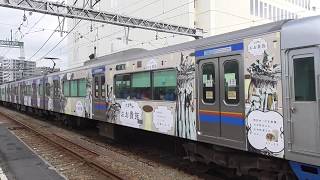 西鉄3000形(5両)「おお貴族」ラッピング 急行 花畑行(G141レ) 西鉄久留米駅到着