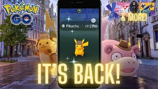 Pokémon GO Detective Pikachu is Back! Battle Weekend & More! #pokemongo #pogo #pokemon