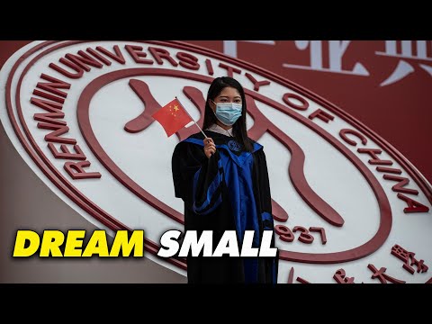 A bachelor’s degree is no longer competitive in China, many new graduates adapt by dreaming small.