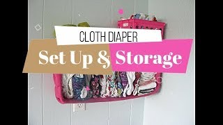 Mama's Raising Angells | My Cloth Diaper Storage & Setup