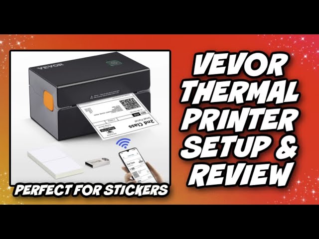 VEVOR Thermal Label Printer, Shipping Label Printer for Width of 1.57 -  4.25 Labels, w/Japanese Rohm Printer Head & Auto Label Recognition,Thermal  Printer Supports Shipping, Barcode, Household Labels and More