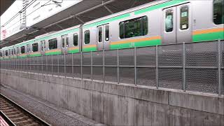 E231系墜落(インバータ)＋E233系浦和駅発車
