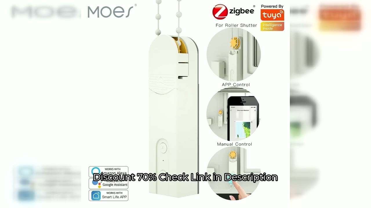 ZigBee Smart DIY Motorized Roller Blinds/Shades Drive Motor Hub Tuya Smart Life APP Alexa Google Hom