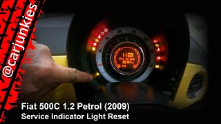 Fiat 500C 1.2 Petrol (2009) - Service Indicator Light Reset
