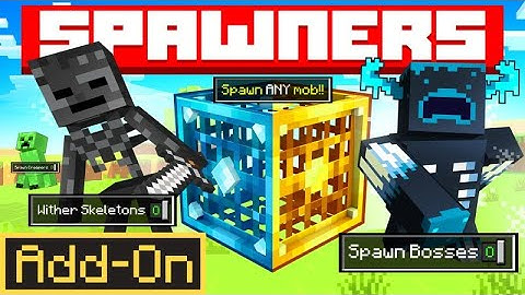 SPAWNERS ADDON: Enhances Your Modded FARMS Experience in Minecraft Bedrock