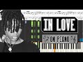EKKSTACY - in love - Piano Tutorial w/ Sheets
