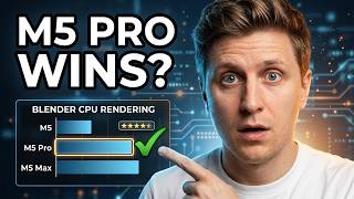 M5 vs M5 Pro vs M5 Max Blender Comparison - BEST for 3D?