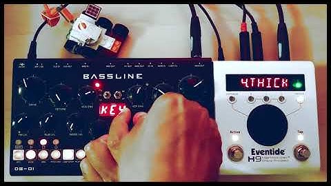 002▶️ 3 analog basslines (Erica Synths Bassline DB01 + Eventide H9)