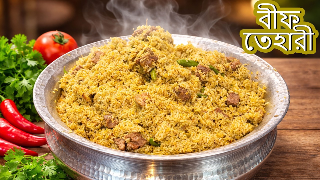 এই তেহারির ঘ্রাণেই প্রতিবেশী দরজায় চলে আসবে! 😍 | পারফেক্ট গরুর মাংসের তেহারি রেসিপি