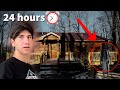 Spending 24 HOURS in a HAUNTED CABIN