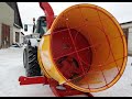 Измельчитель-выдуватель Teagle Tomahawk 505M | Straw blower shredder | солома на подстил и в корма