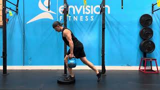 1-KB SC Weight Plate FFE Split Squat (knee/hip) (short)
