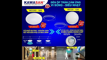 Đèn Ốp Trần Cảm Biến Ứng Hồng Ngoại   Cảm Biến Ứng Vi Sóng Dùng LED Cảm Ứng Tiết Kiệm Điện