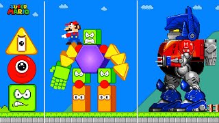 Finish The Pattern? Shapes Blocks Upgrading Into Biggest Robot Ever Gm Animation