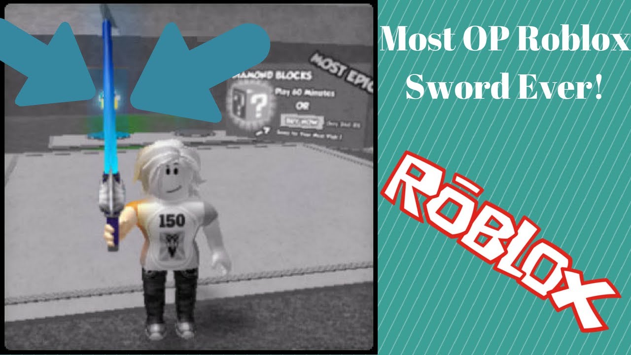 The Most Op Roblox Sword Ever Roblox Lucky Blocks Youtube - op swords roblox