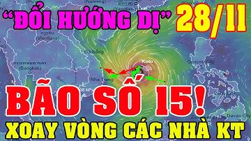 Dự Báo Thời Tiết Ngày 28/11_Bão Số 15 Sức Mạnh Khinh Hoàng_Thời Tiết 3 Ngày Tới