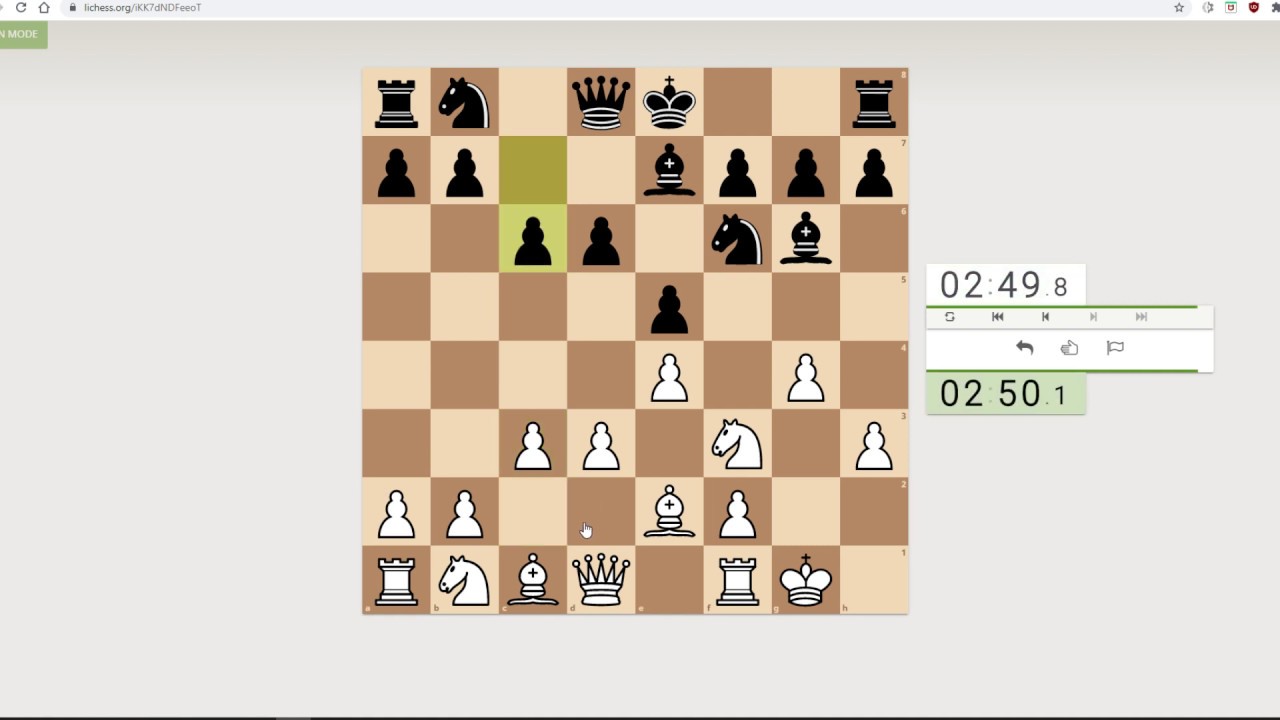 Lichess game 3 min Blitz YouTube