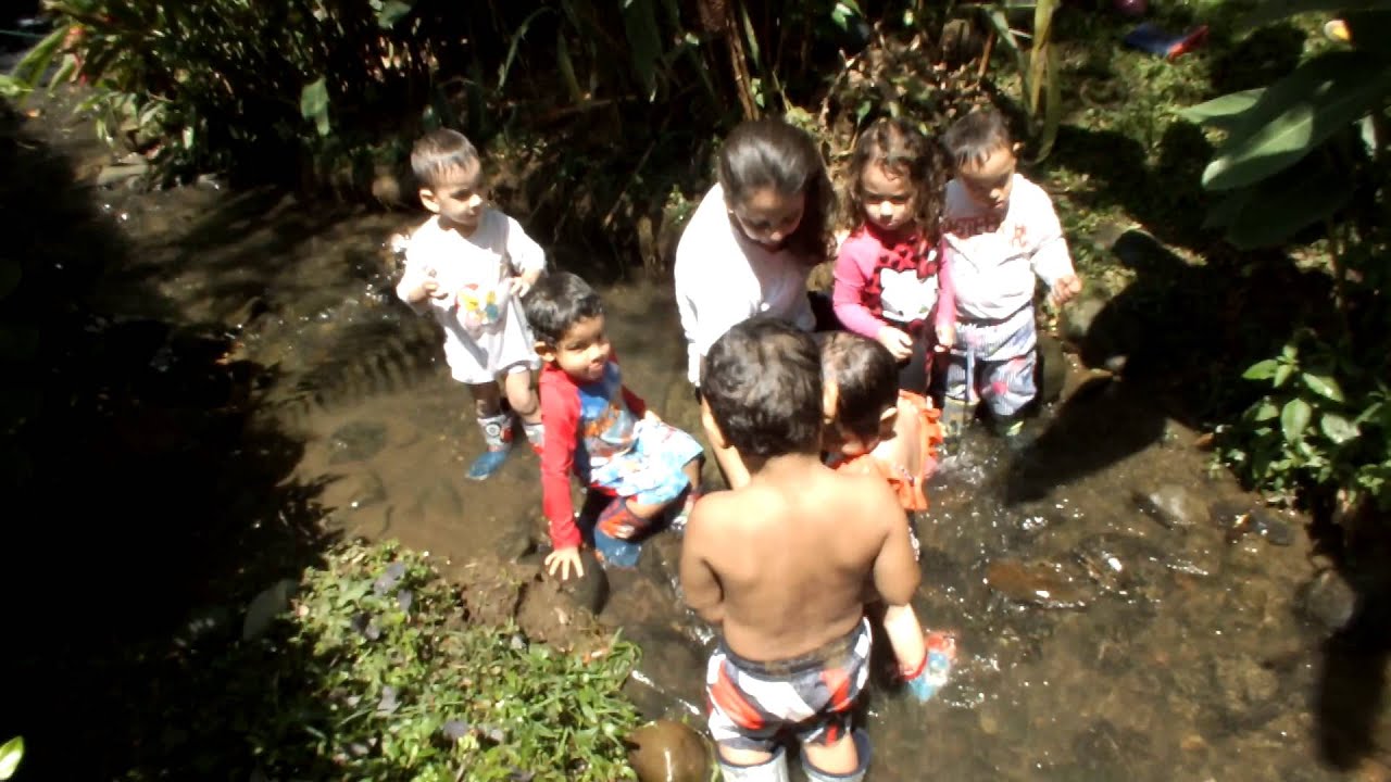 Bañando en el río - Jardín Infantil Carolina - YouTube
