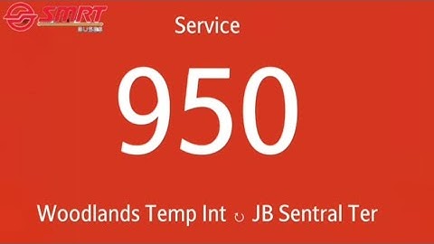 SMRT Cross-Border Bus Service 950 Hyperlapse | Tristan Tokbao