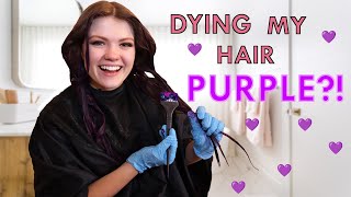 Dying My Hair PURPLE?!