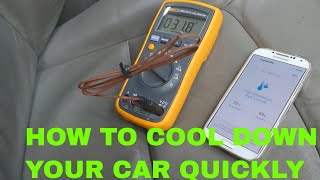 How To Cool Car After Being Parked In Sun