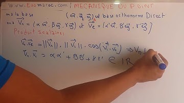 Ep #03 Mécanique du point matériel  Chapitre1 analyse vectorielle (Rappel mathématique ) darija pT 2