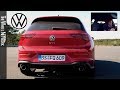 The new Volkswagen Golf GTI on the handling circuit