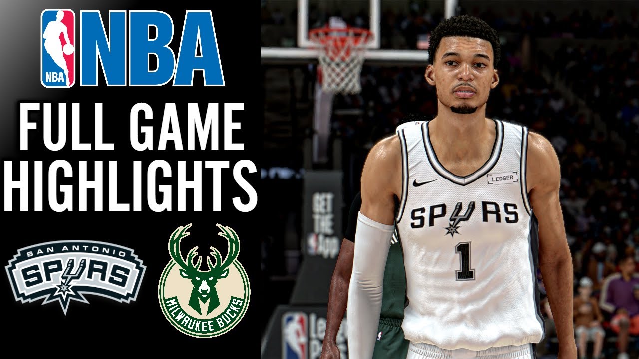 victor wembanyama vs giannis antetokounmpo Bucks vs Spurs | NBA 2K26 CPU vs CPU Full Game Highlights